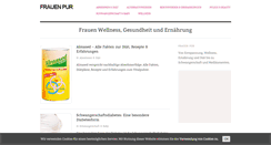 Desktop Screenshot of frauen-pur.de