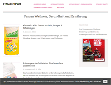 Tablet Screenshot of frauen-pur.de
